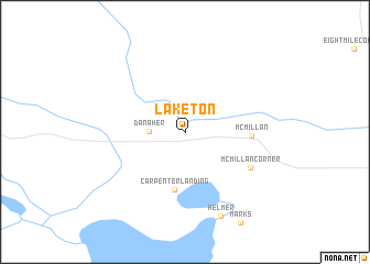 map of Laketon