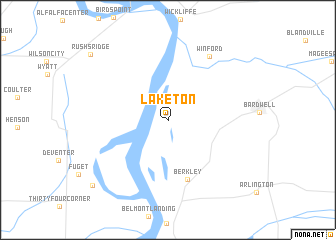 map of Laketon