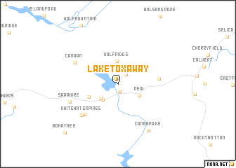 map of Lake Toxaway