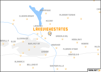 map of Lakeview Estates