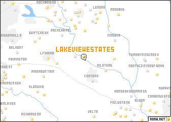 map of Lakeview Estates