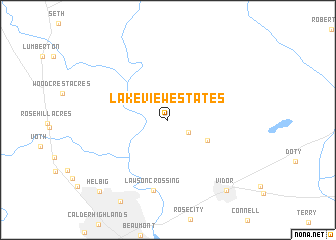 map of Lakeview Estates