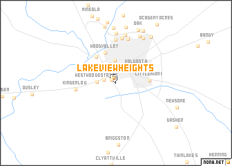 map of Lakeview Heights