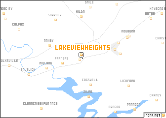 map of Lakeview Heights