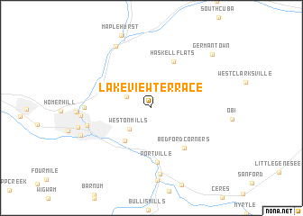 map of Lake View Terrace