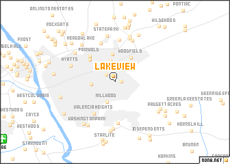 map of Lakeview