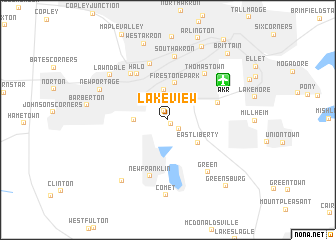 map of Lakeview