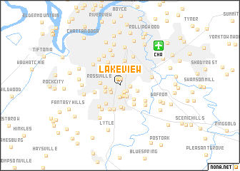 map of Lakeview