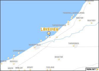 map of Lakeview