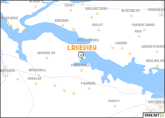 map of Lakeview