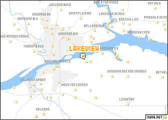 map of Lakeview