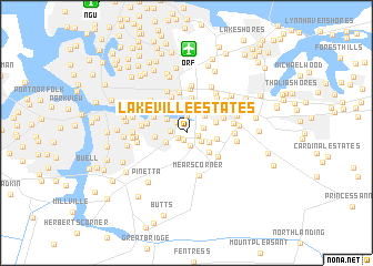 map of Lakeville Estates