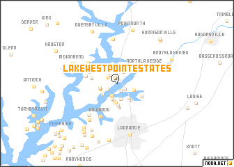 map of Lake West Point Estates