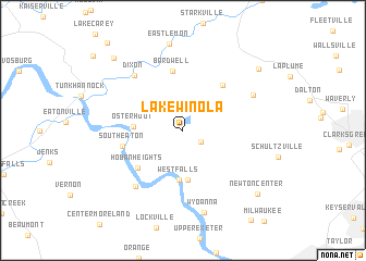 map of Lake Winola