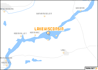 map of Lake Wisconsin