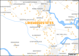 map of Lakewood Estates