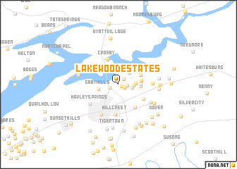 map of Lakewood Estates