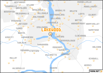 map of Lakewood