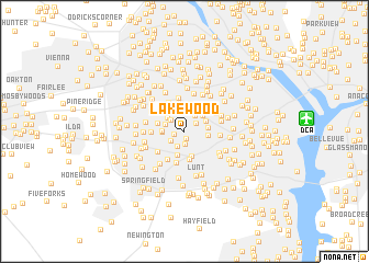 map of Lakewood