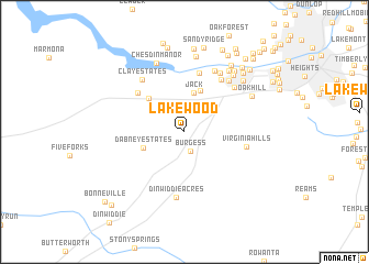 map of Lakewood