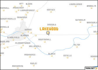 map of Lakewood