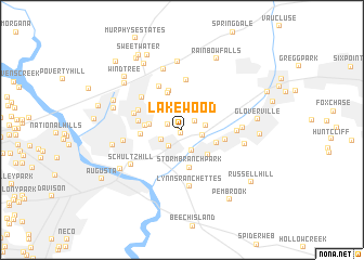 map of Lakewood