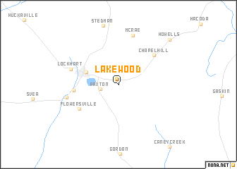 map of Lakewood