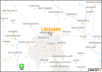 map of Lakewood