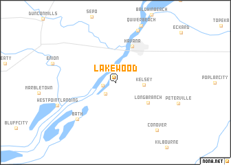 map of Lakewood