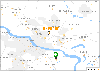 map of Lakewood