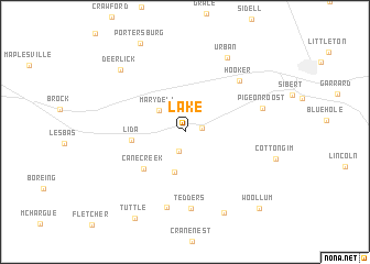 map of Lake