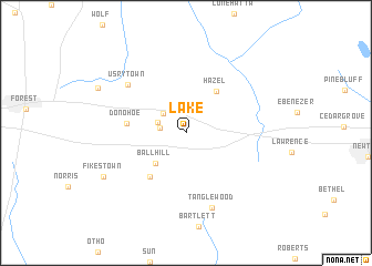 map of Lake