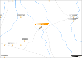 map of Lakhaipur
