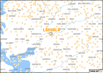 map of Lakhāla