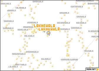 map of Lakhewāla