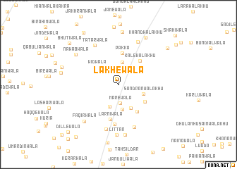 map of Lakhewāla