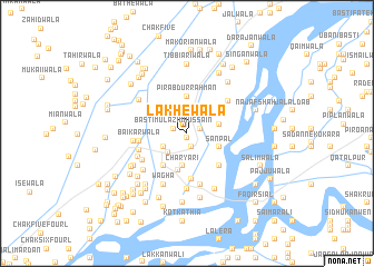 map of Lakhewāla