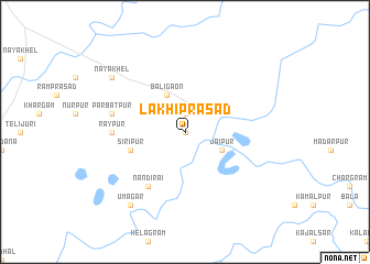 map of Lakhiprasād