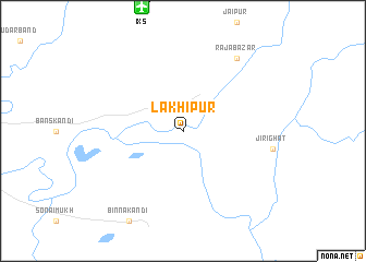 map of Lakhipur