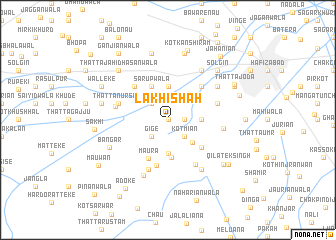 map of Lakhi Shāh