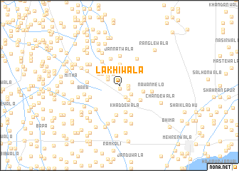 map of Lakhīwāla