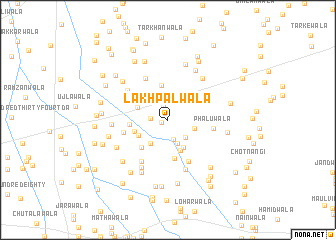 map of Lakhpālwāla