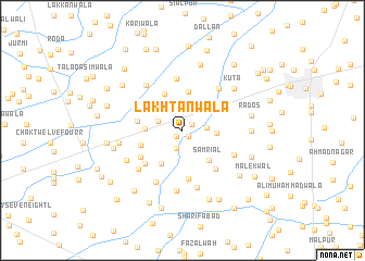 map of Lakhtānwāla