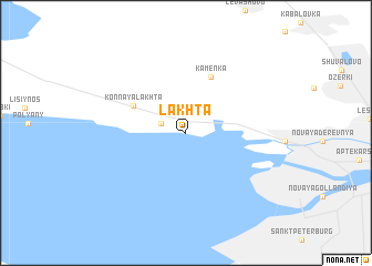 map of Lakhta