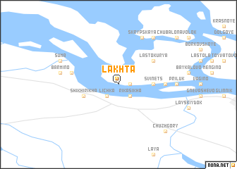 map of Lakhta