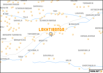 map of Lakhti Bānda