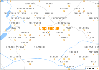 map of Łąkie Nowe