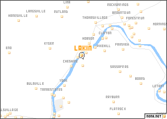 map of Lakin