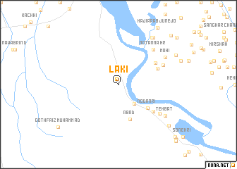 map of Laki