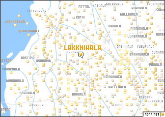 map of Lakkhīwāla